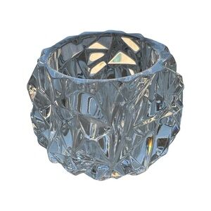 Tiffany & Co. Rock Cut Crystal Votive Candle Holder